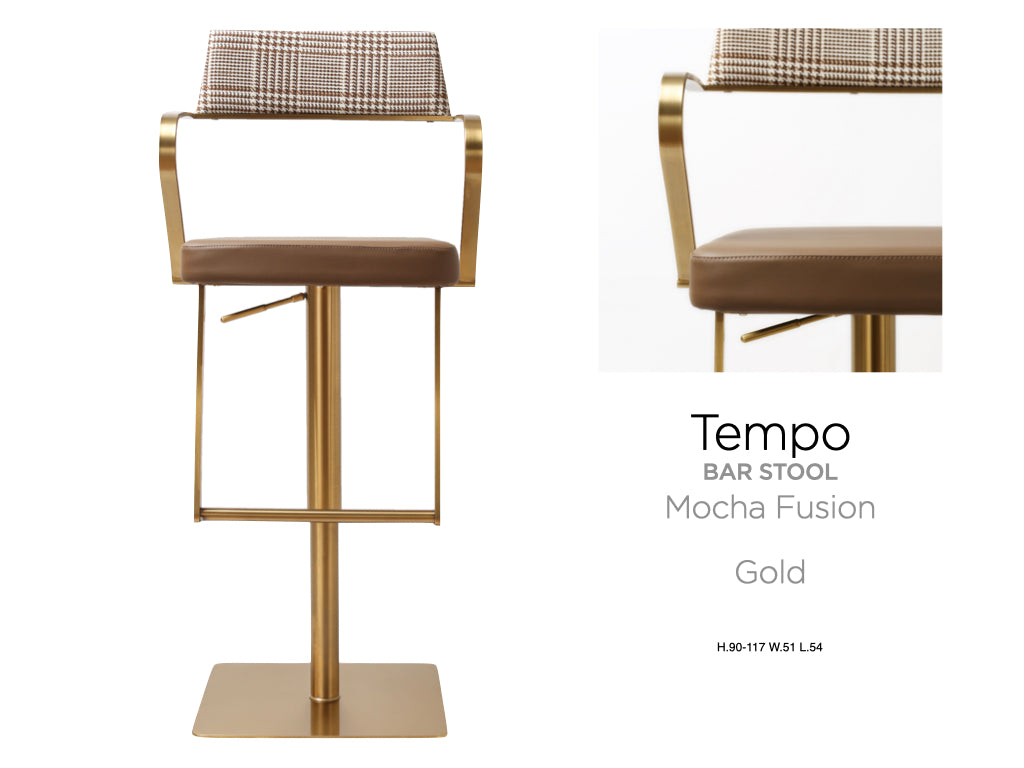 Tempo Barstool Gold