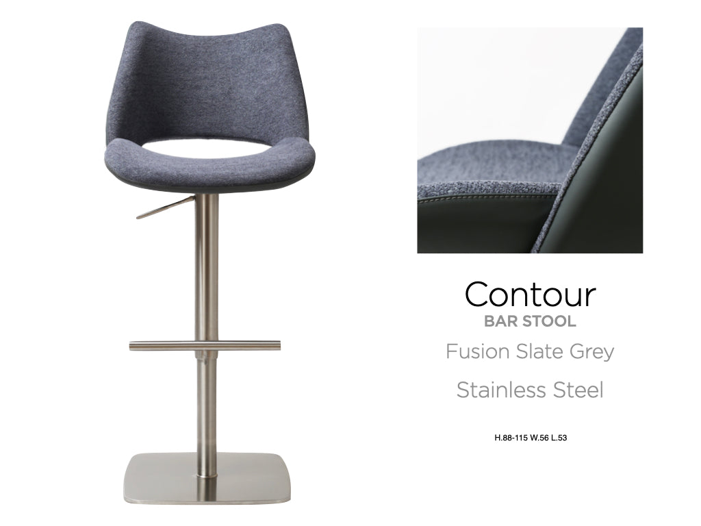 Contour Barstool Stainless Steel 