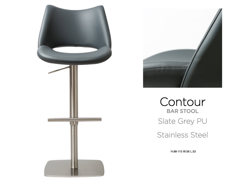 Contour Barstool Stainless Steel 