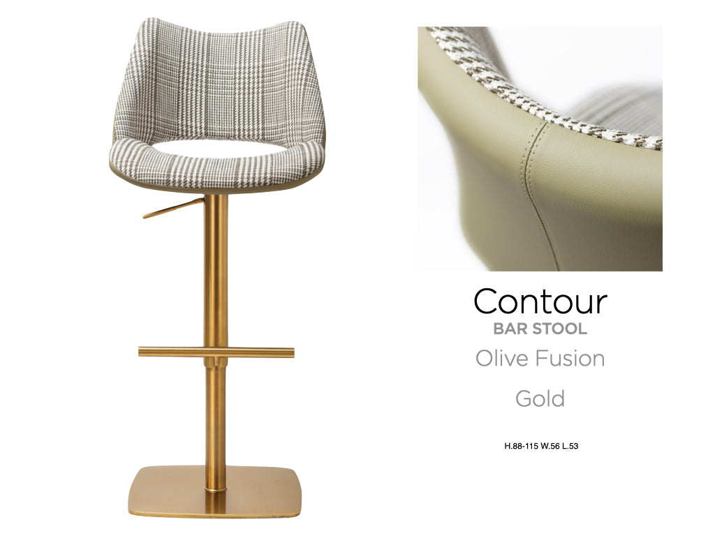 Contour Barstool Gold
