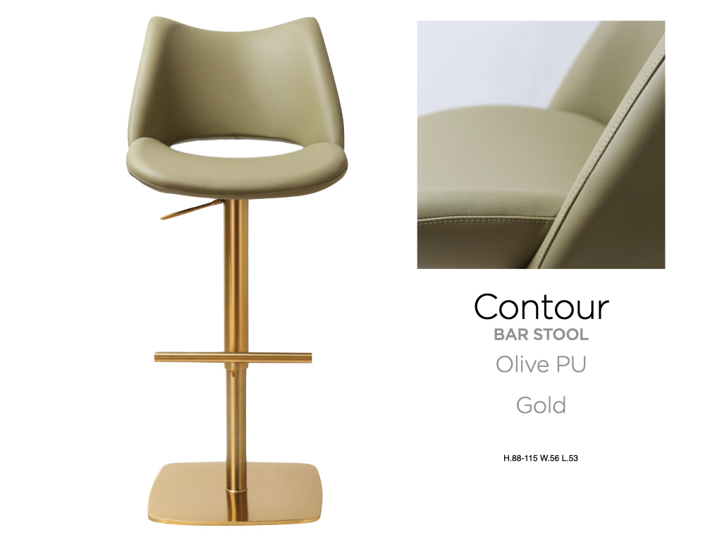 Contour Barstool Gold