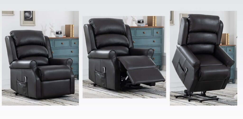 Windsor Lift & Tilt Dual Motor - Black Leather