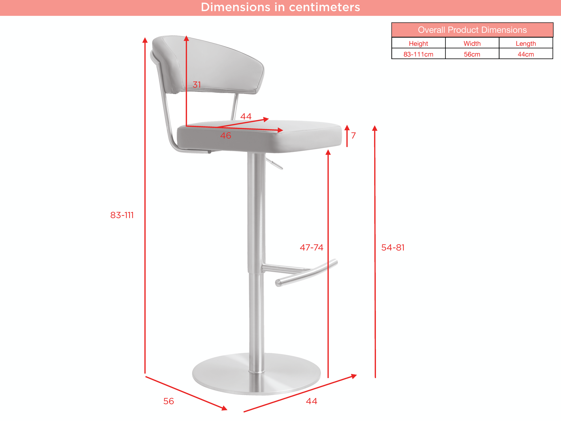 Strata Barstool Gold