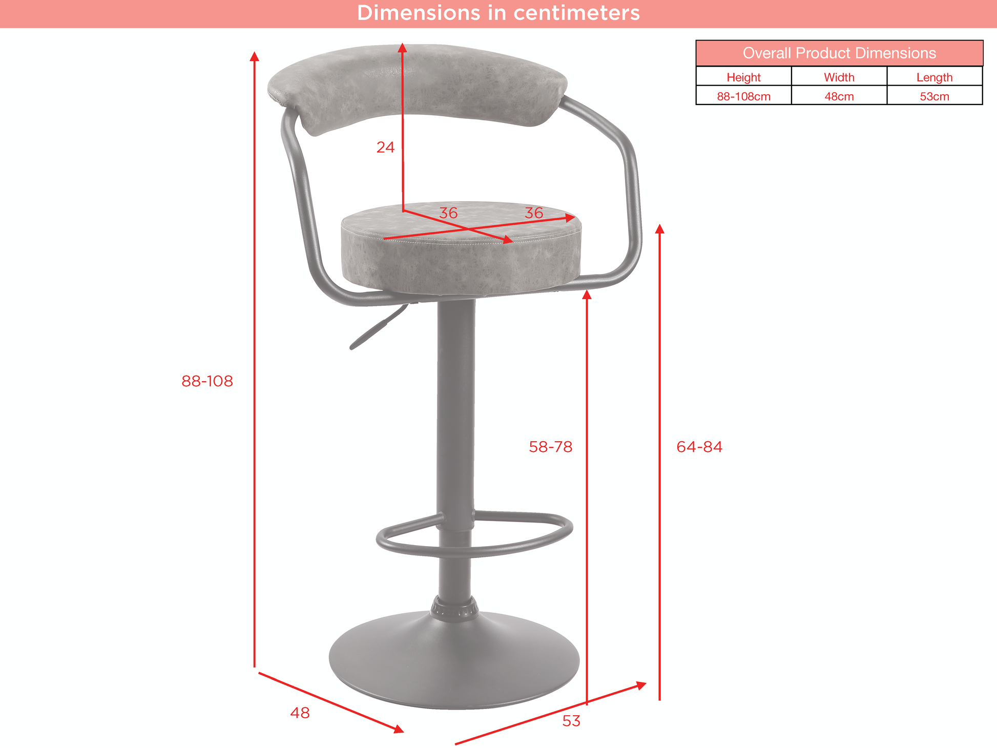 Hanna Bar Stools Set of 2