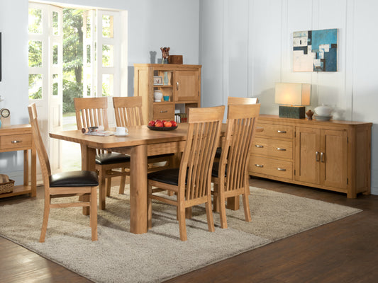 Treviso 4ft Extendable Dining Set (4 chairs)