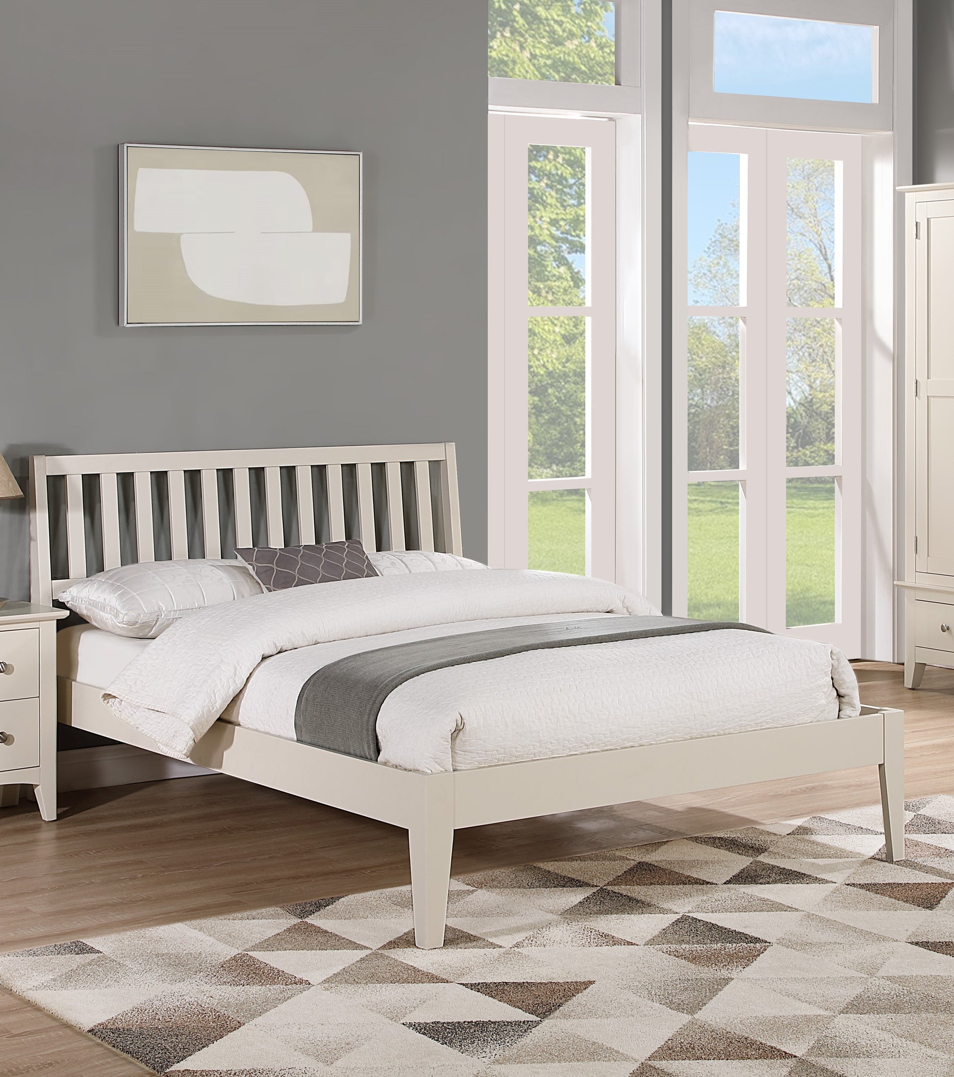 Luna 4ft6 Bed - Ivory