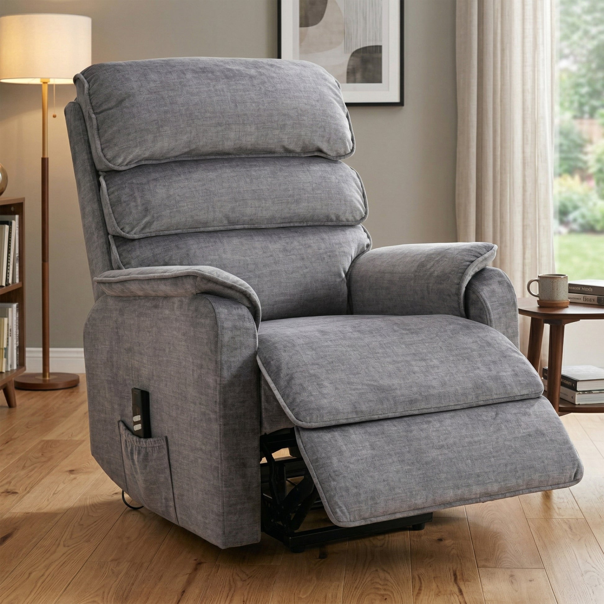 Savoy Electric Lift & Tilt Dual Motor Chair - Grey