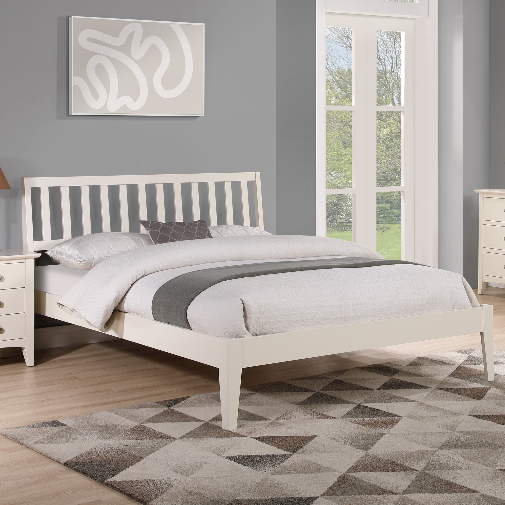 Luna 5ft Bed - Ivory