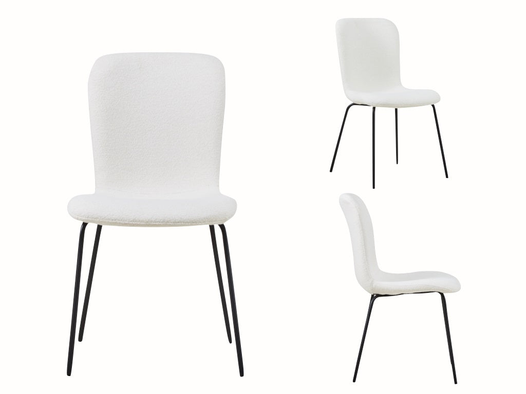 Oliver Dining 4 Chairs - Ivory