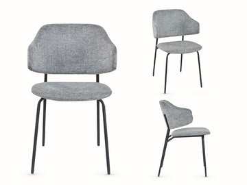 Blake Dining 4 Chairs - Light Grey