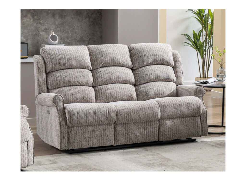 Windsor Electric 3+1+1 Sofa-  Natural