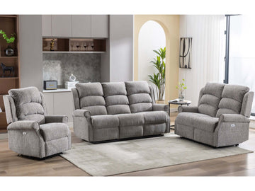 Windsor Electric 3+1+1 Sofa- Latte