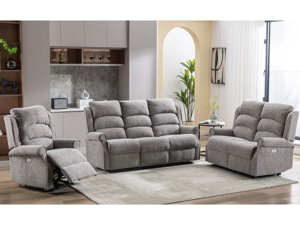 Windsor Electric 3+1+1 Sofa- Latte