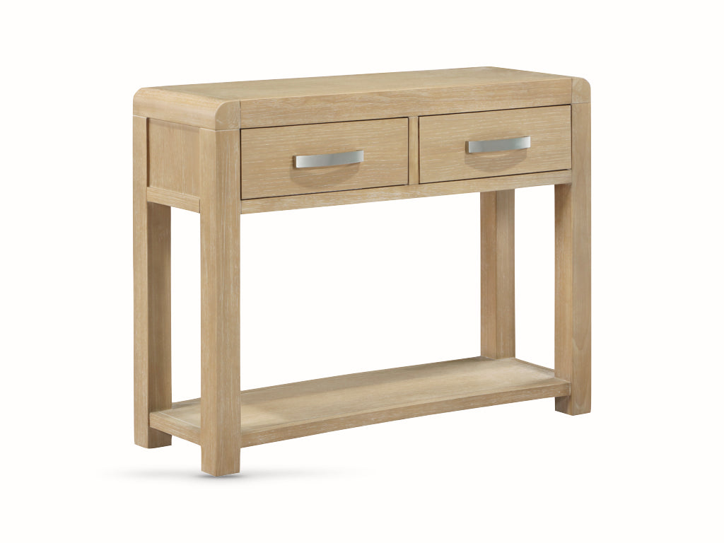 Tennessee Washed Oak 2 Drawer Hall Table