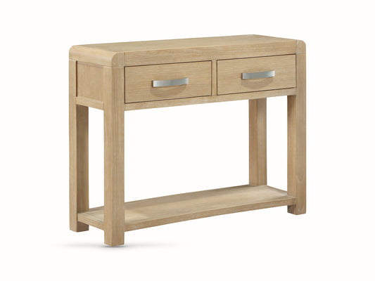 Tennessee Washed Oak 2 Drawer Hall Table