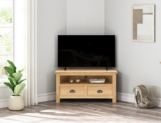 Lugano Oak Corner TV Unit