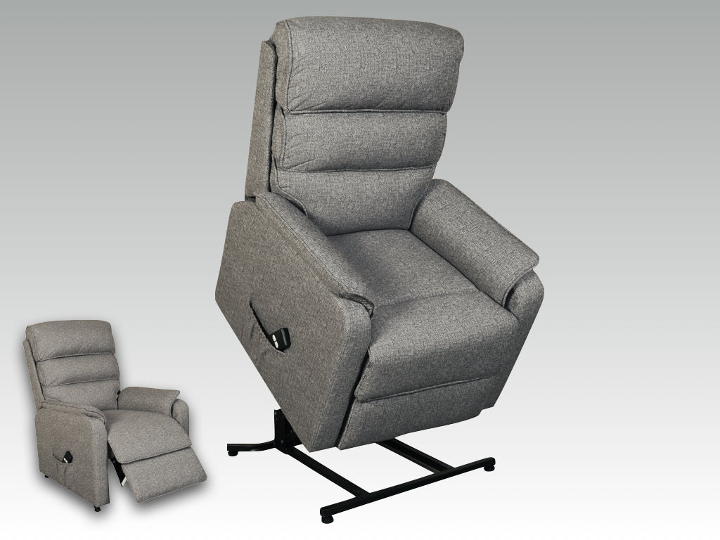 Westport Single Motor Lift & Tilt Recliner - Charcoal 