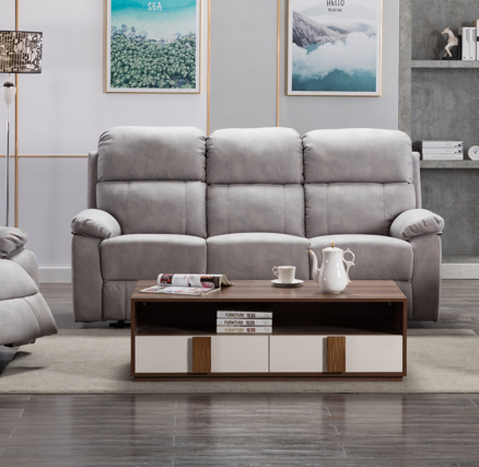 Stretford Electric 3+2+1 Sofa Suite - Light Grey