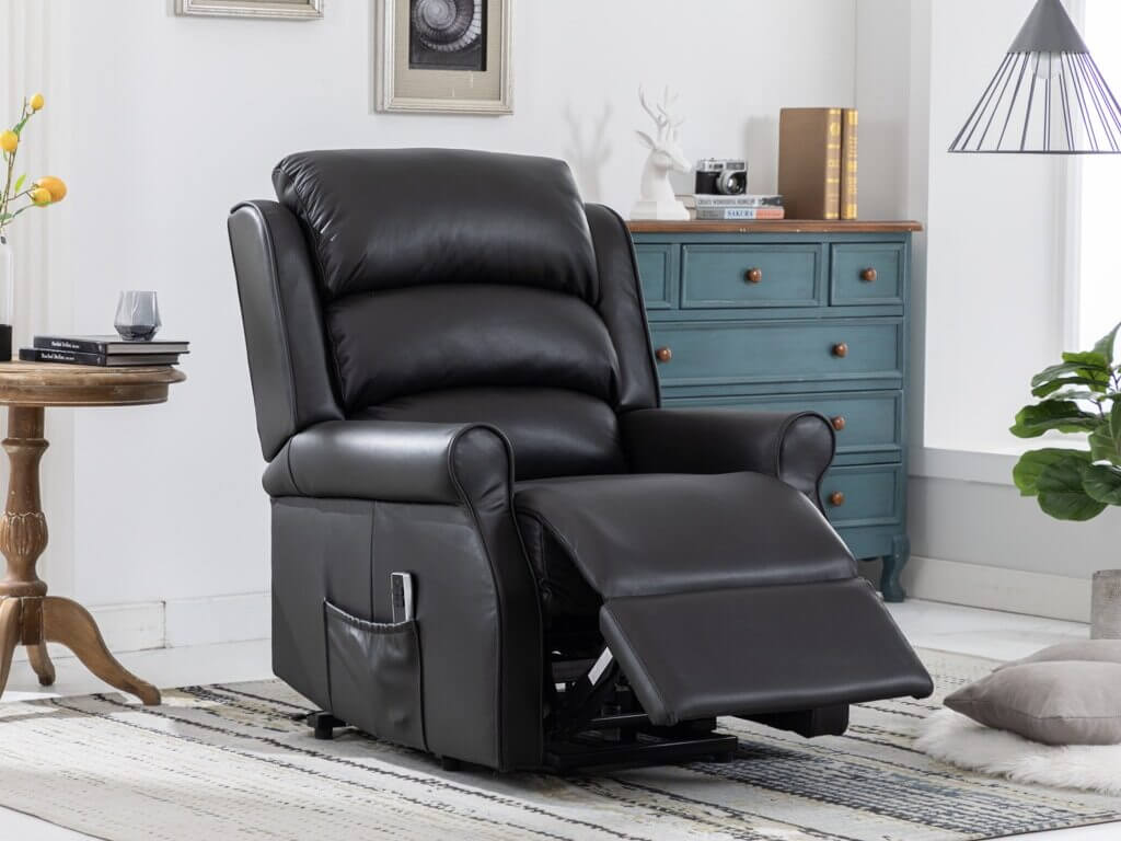 Windsor Lift & Tilt Dual Motor - Black Leather