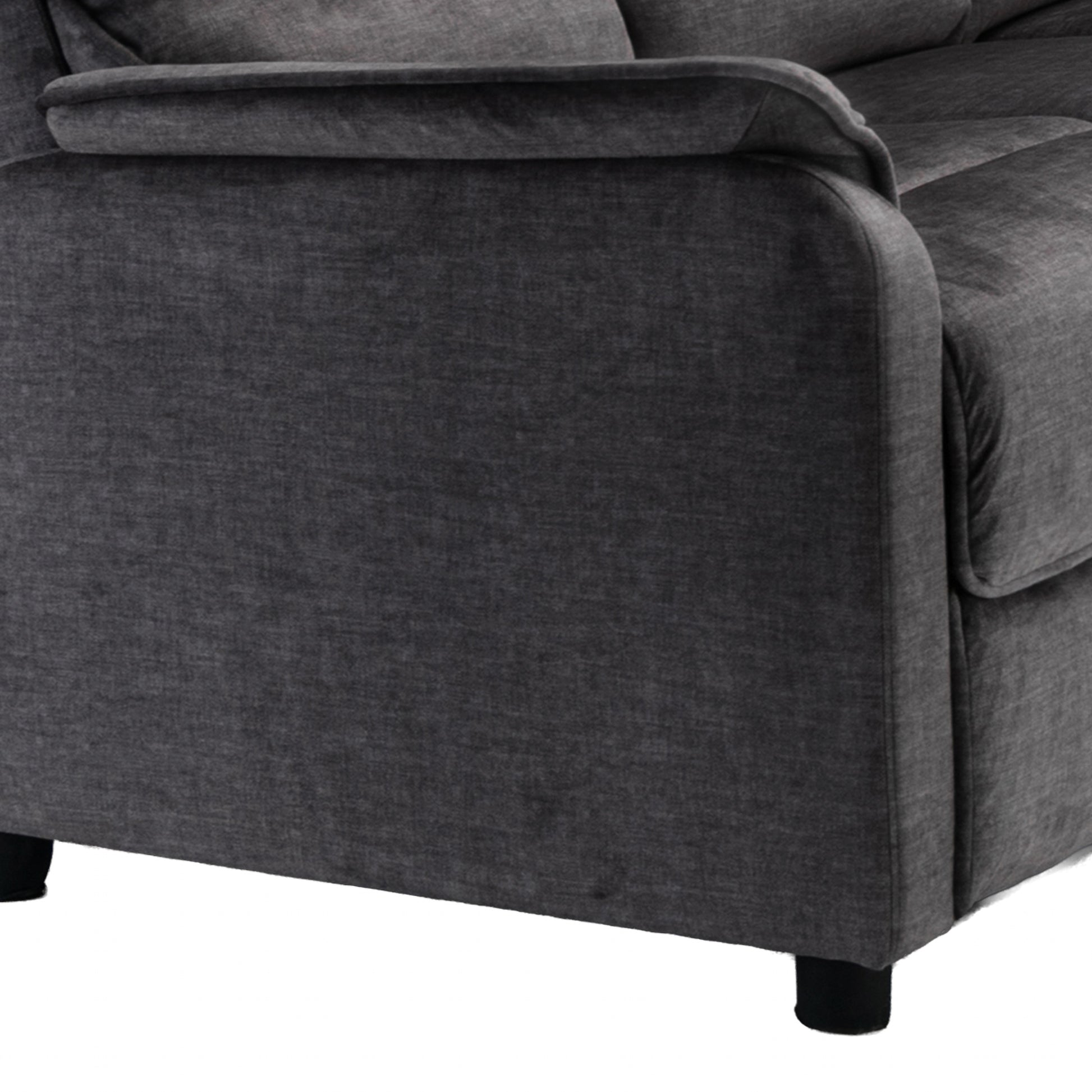 Savoy 3+1+1 Sofa Suite Fixed- Grey Fabric