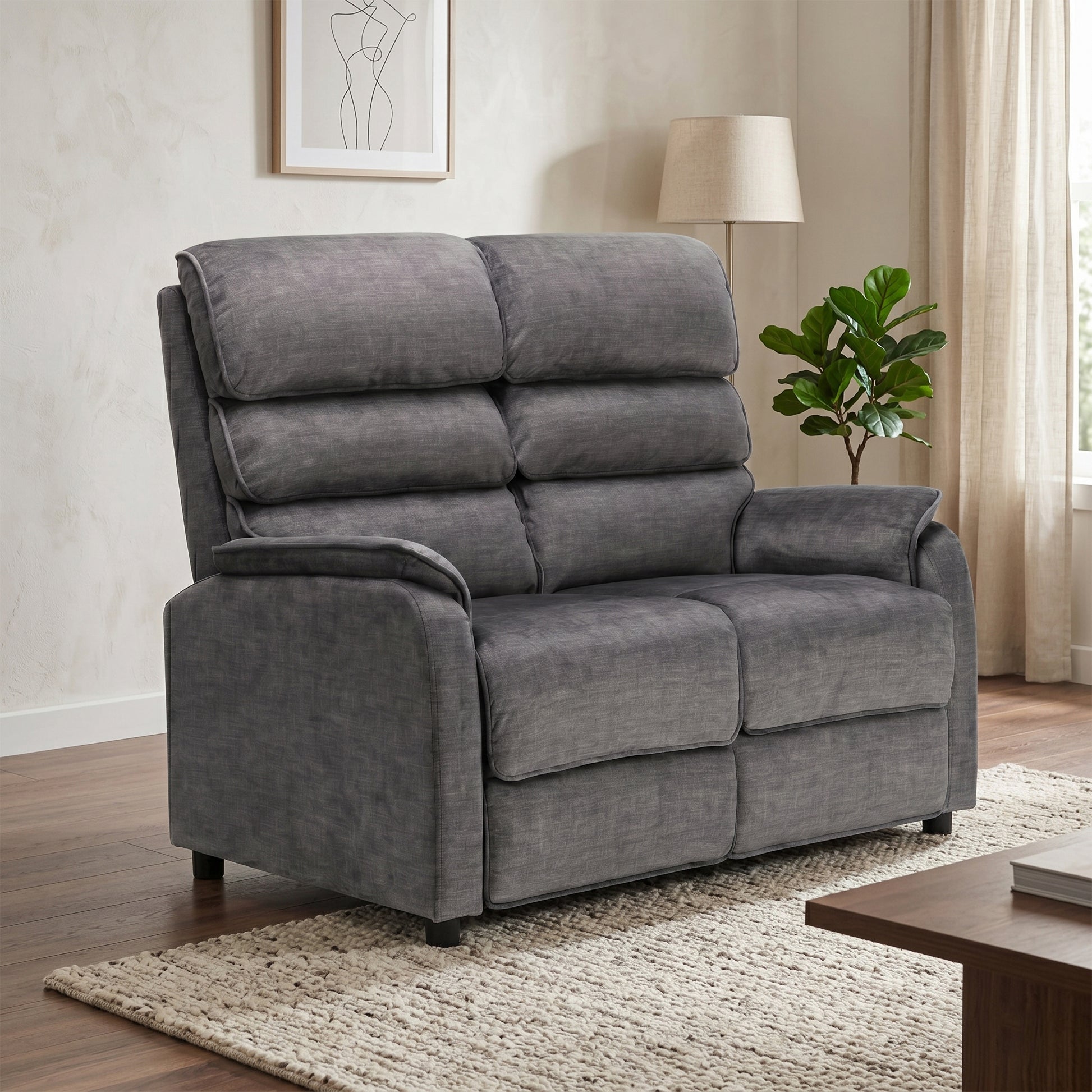 Savoy 3+2 Seater Sofa Suite Fixed - Grey