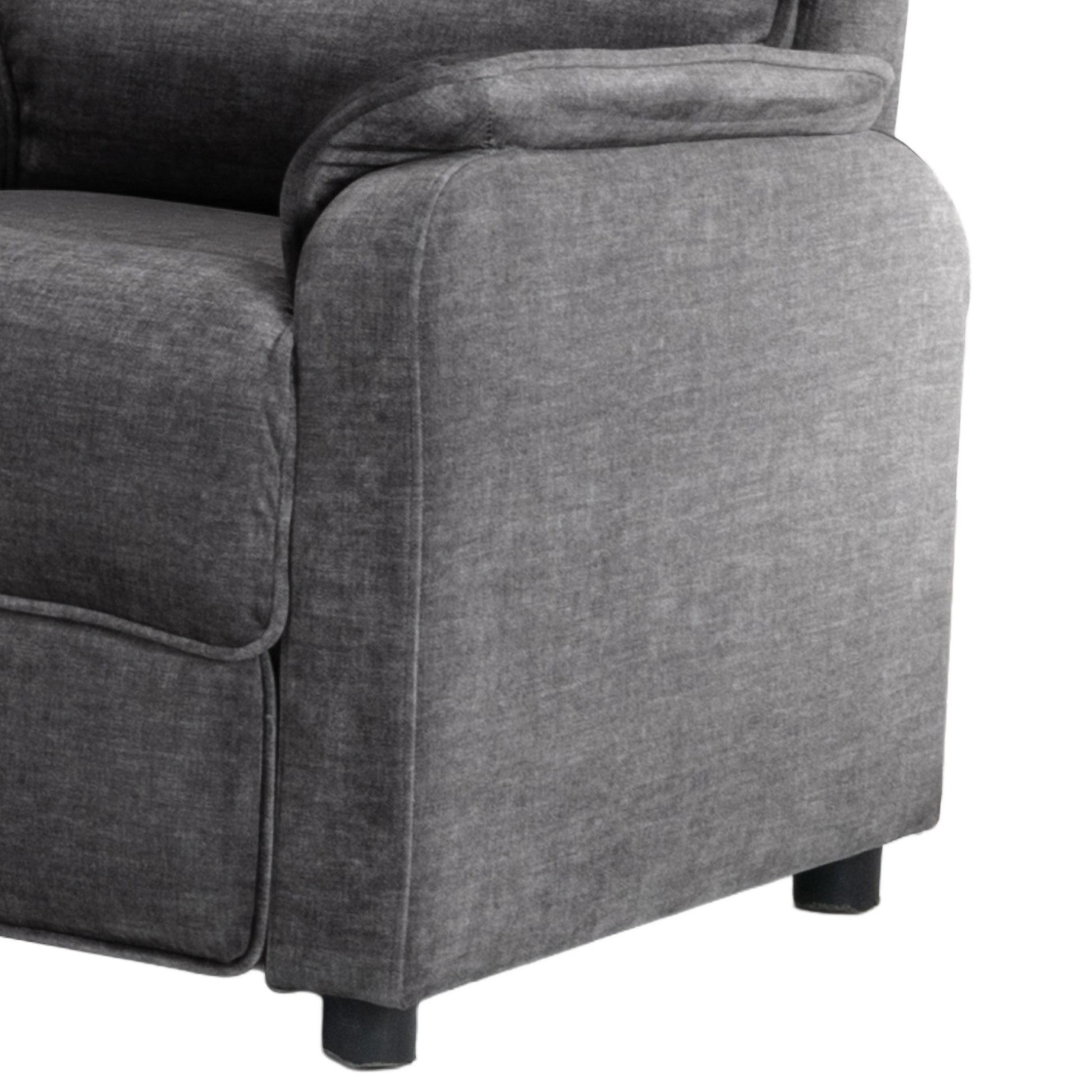 Savoy 3+1+1 Sofa Suite Fixed- Grey Fabric