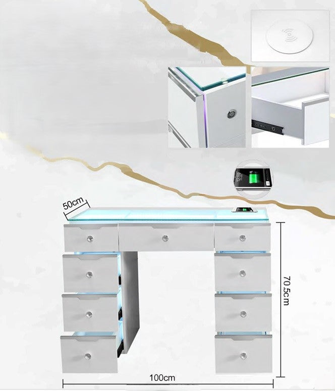 9 Drawer Glam Empire Vanity Table Baby Doll Collection