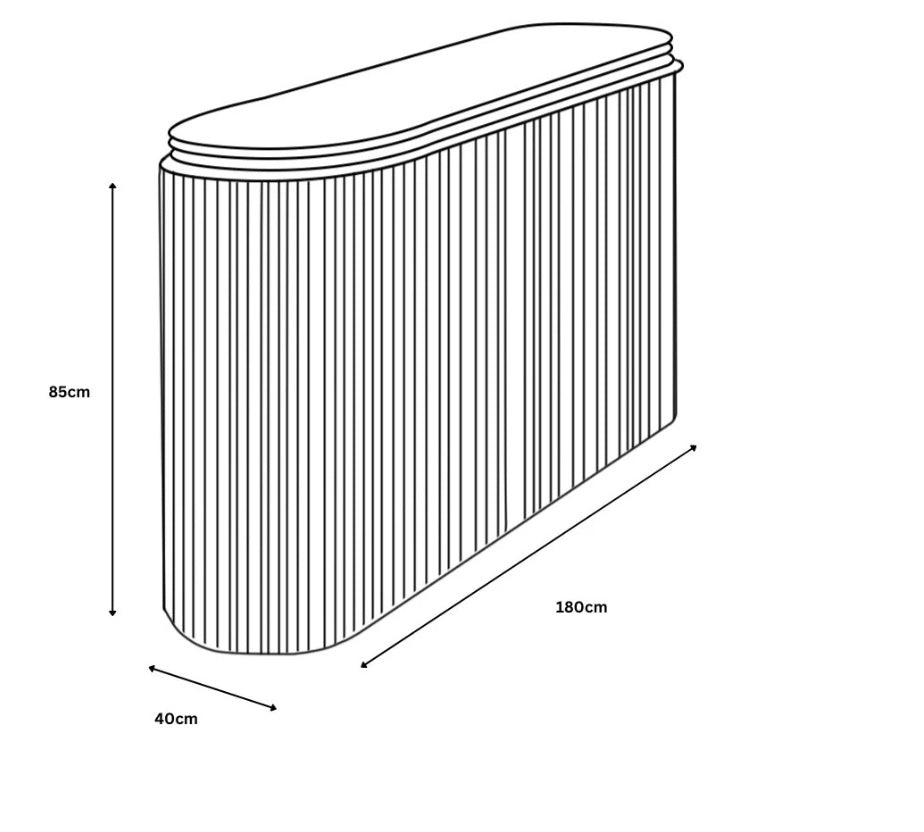 Athens 4 Door Sideboard