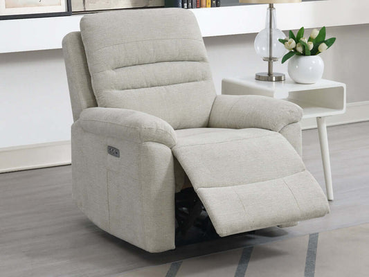 Belford Electric Reclining Armchair-  Beige