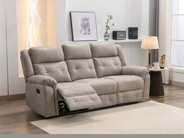 Berkeley 3 Seater Recliner - Light Grey