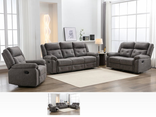 Berkeley 3+2 Recliner Sofa Suite - Dark Grey