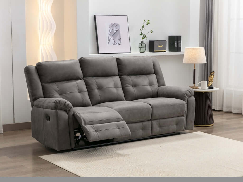 Berkeley 3 Seater Recliner Dark Grey