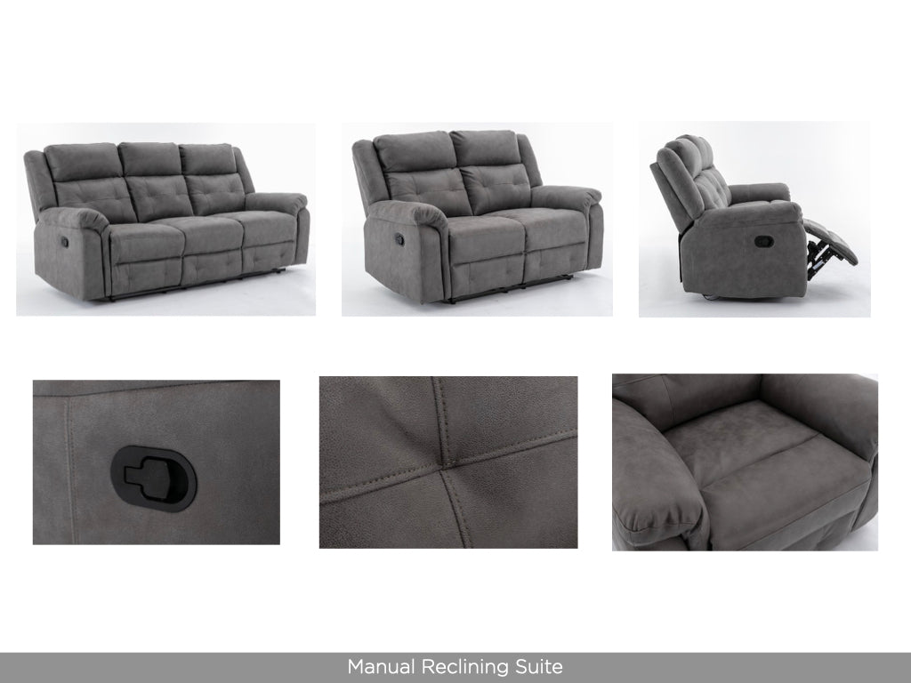 Berkeley 3+2 Suite - Dark Grey