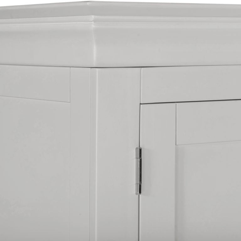 Bordeaux 3 Door Wardrobe - Pebble Grey