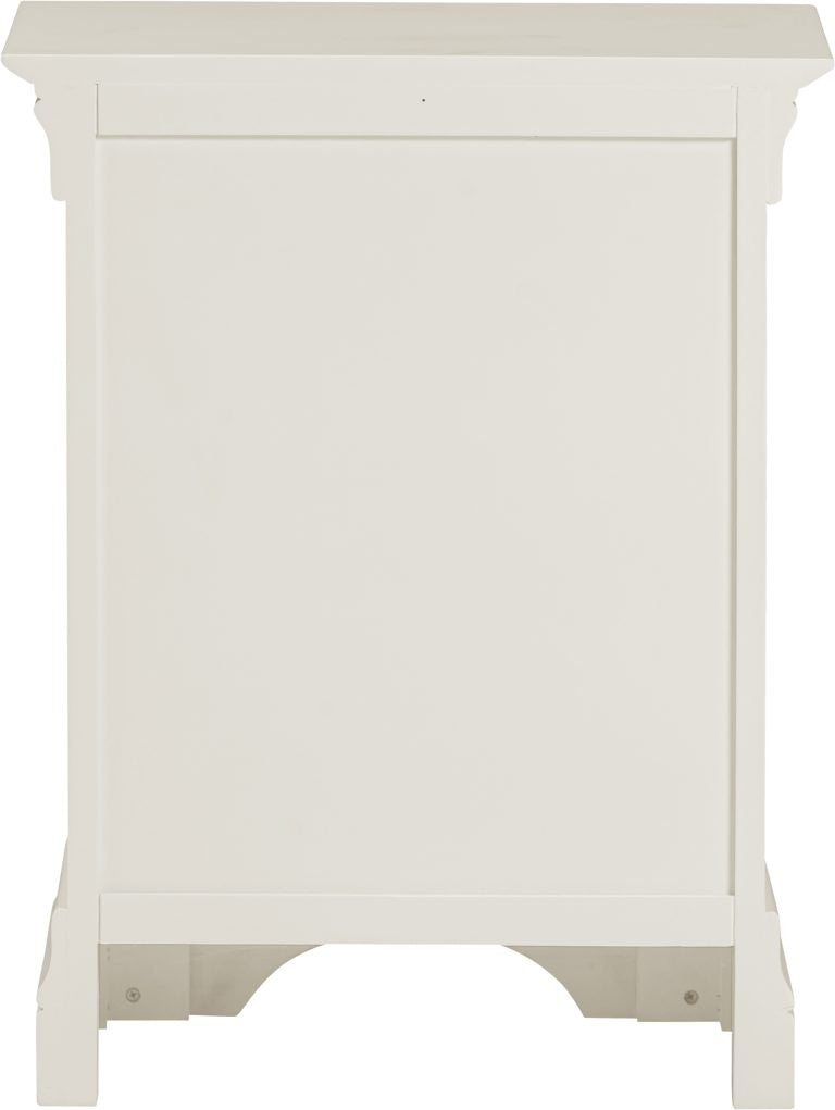 Bordeaux 3 Drawer Bedside- Ivory (Set of 2)
