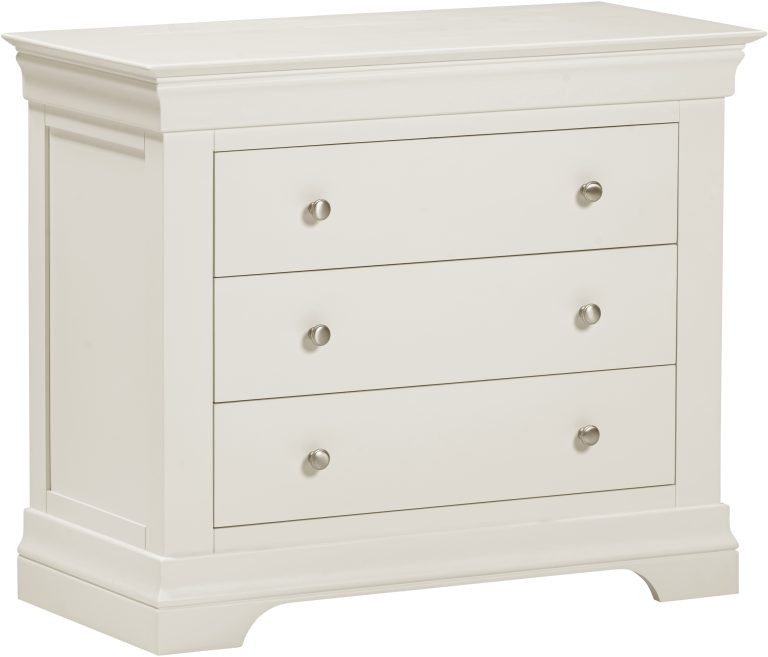 Bordeaux 3 Drawer Chest- Ivory