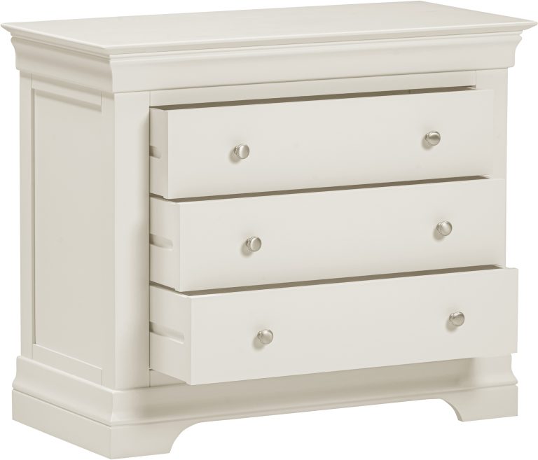 Bordeaux 3 Drawer Chest- Ivory