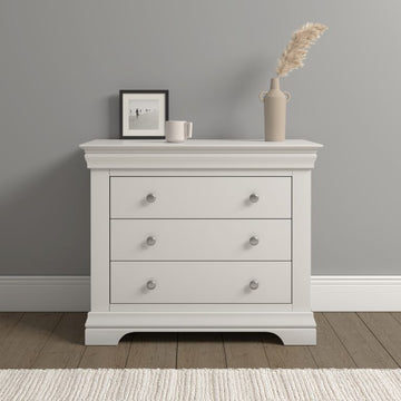 Bordeaux 3 Drawer Chest- Ivory
