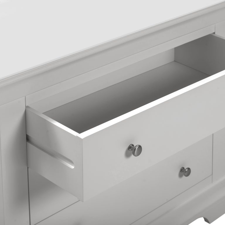 Bordeaux 3 Drawer Chest- Pebble Grey