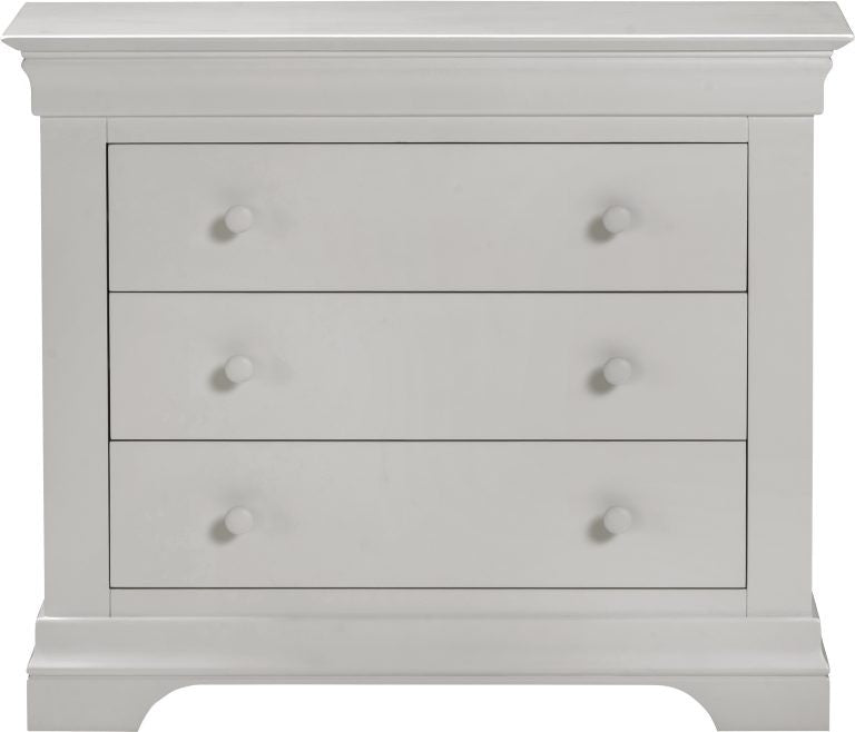 Bordeaux 3 Drawer Chest- Pebble Grey