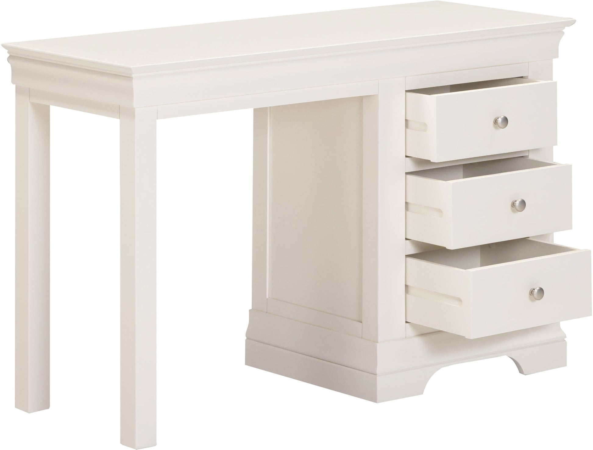 Bordeaux 3 Drawer Dressing Table - Ivory