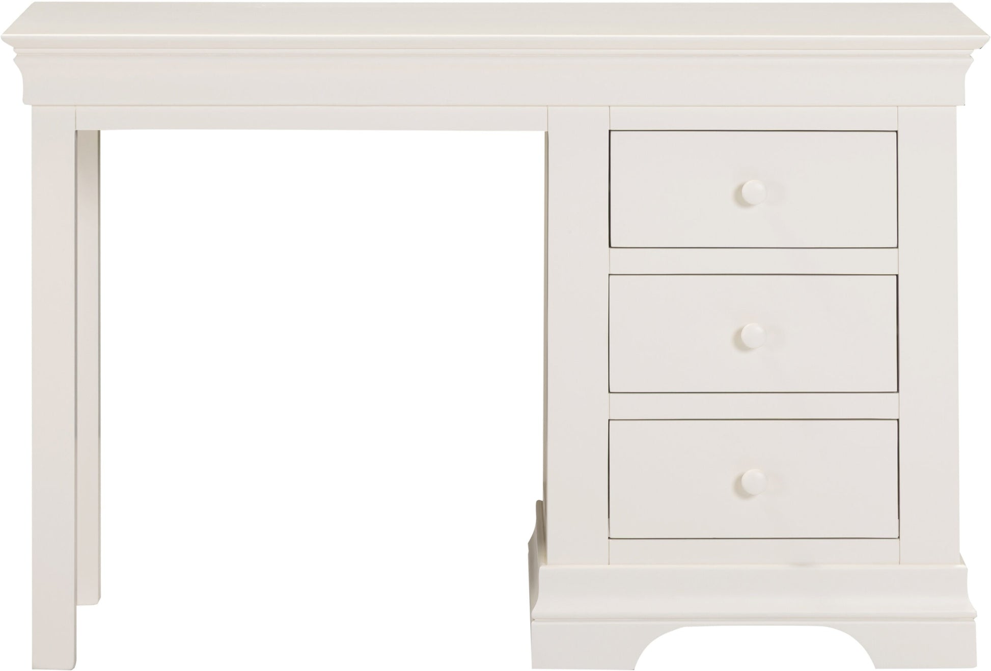Bordeaux 3 Drawer Dressing Table - Ivory