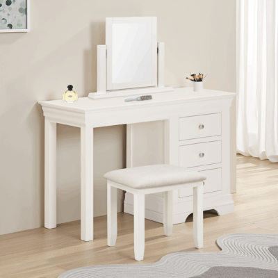 Bordeaux 3 Drawer Dressing Table - Ivory