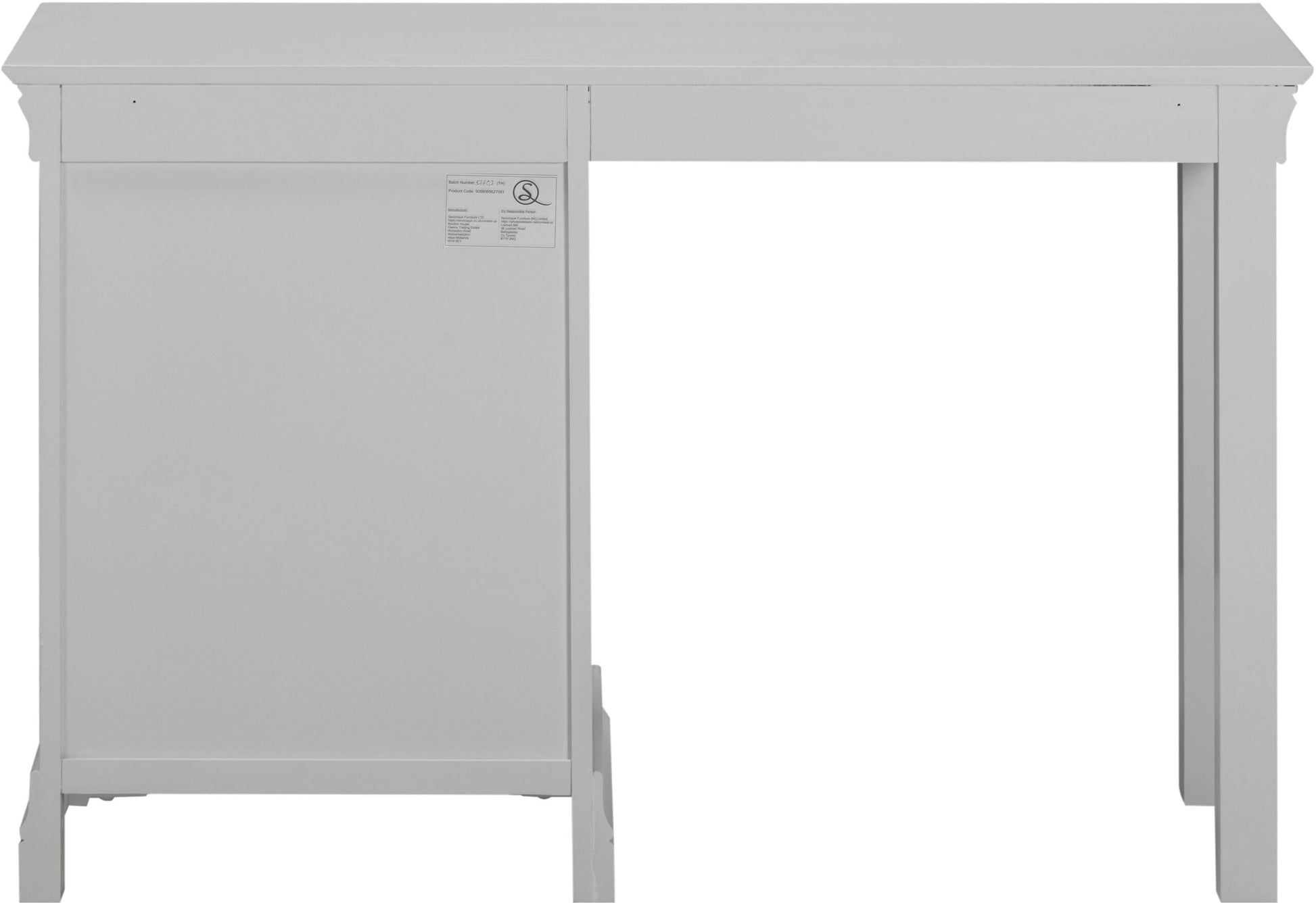 Bordeaux 3 Drawer Dressing Table - Pebble Grey