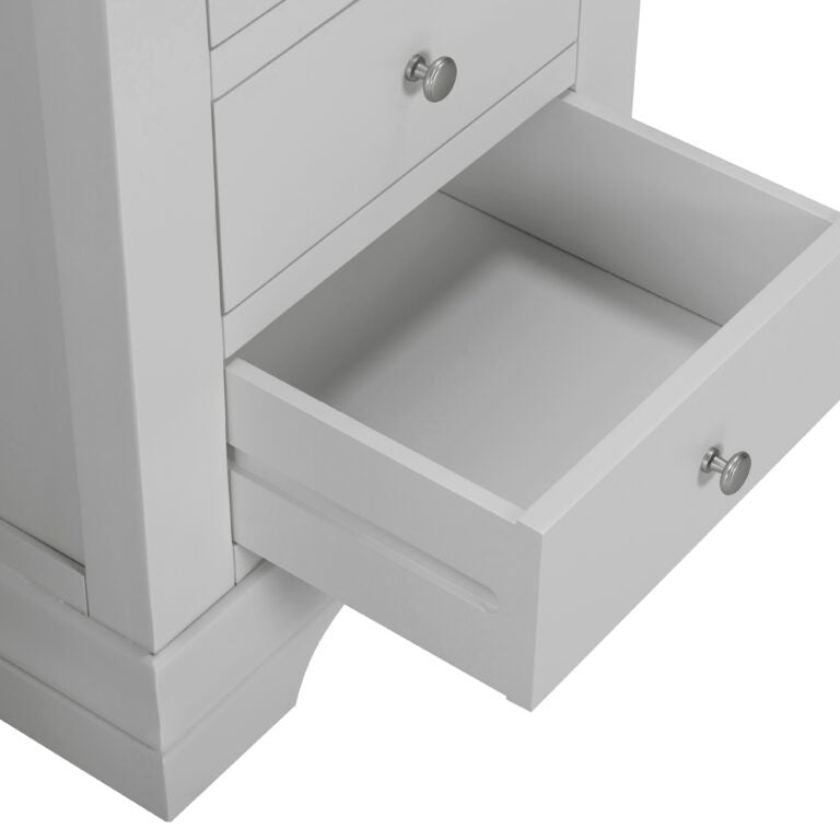 Bordeaux 3 Drawer Dressing Table Set- Pebble Grey