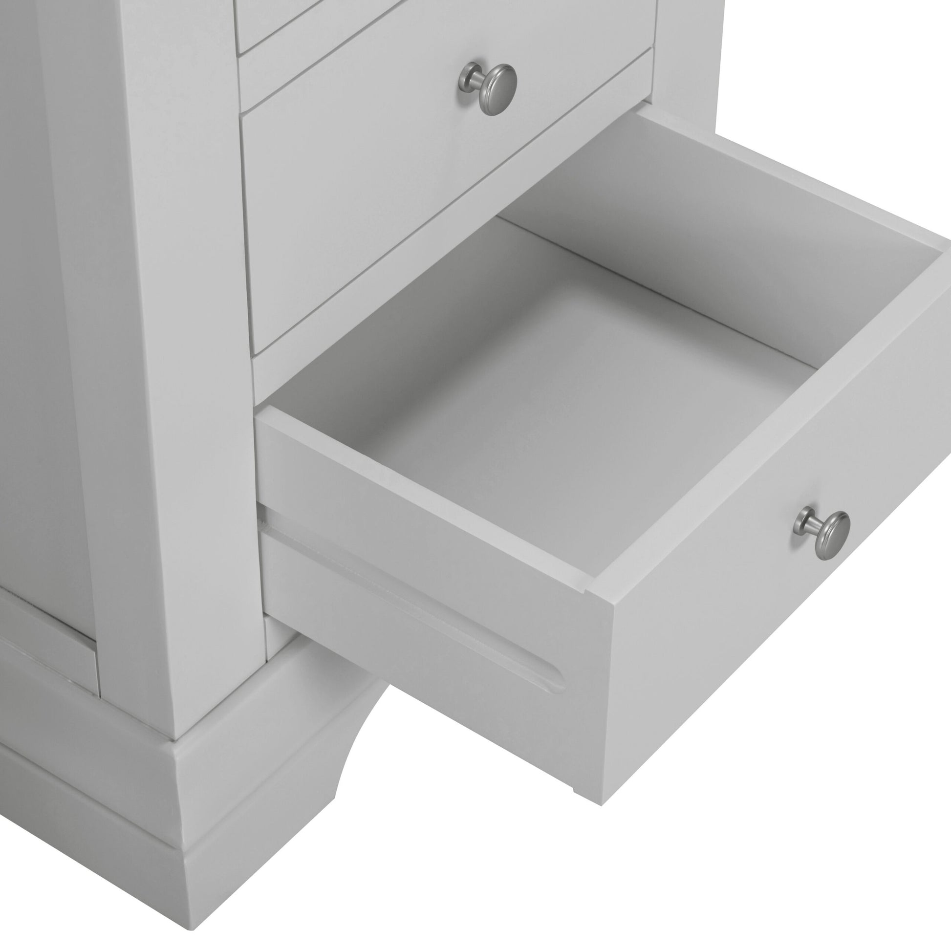 Bordeaux 3 Drawer Dressing Table - Pebble Grey