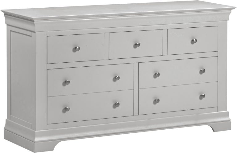 Bordeaux 3+2 Drawer Chest- Pebble Grey