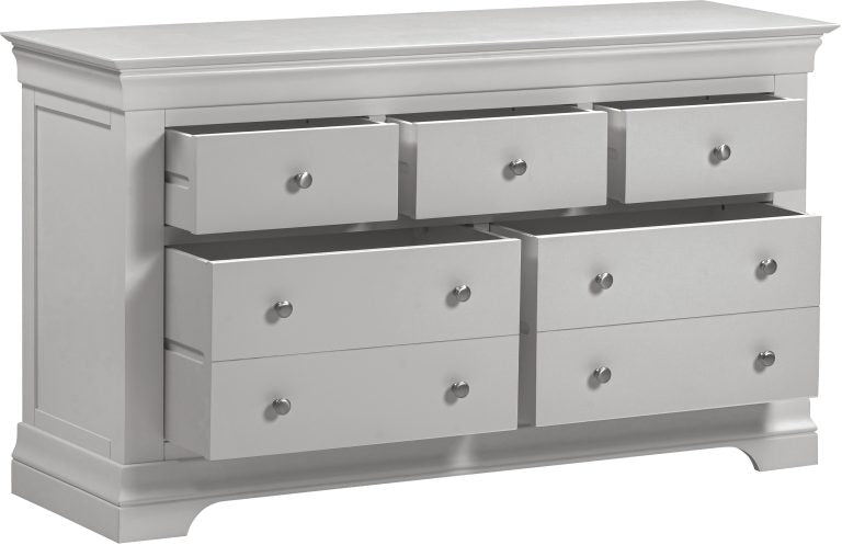 Bordeaux 3+2 Drawer Chest- Pebble Grey