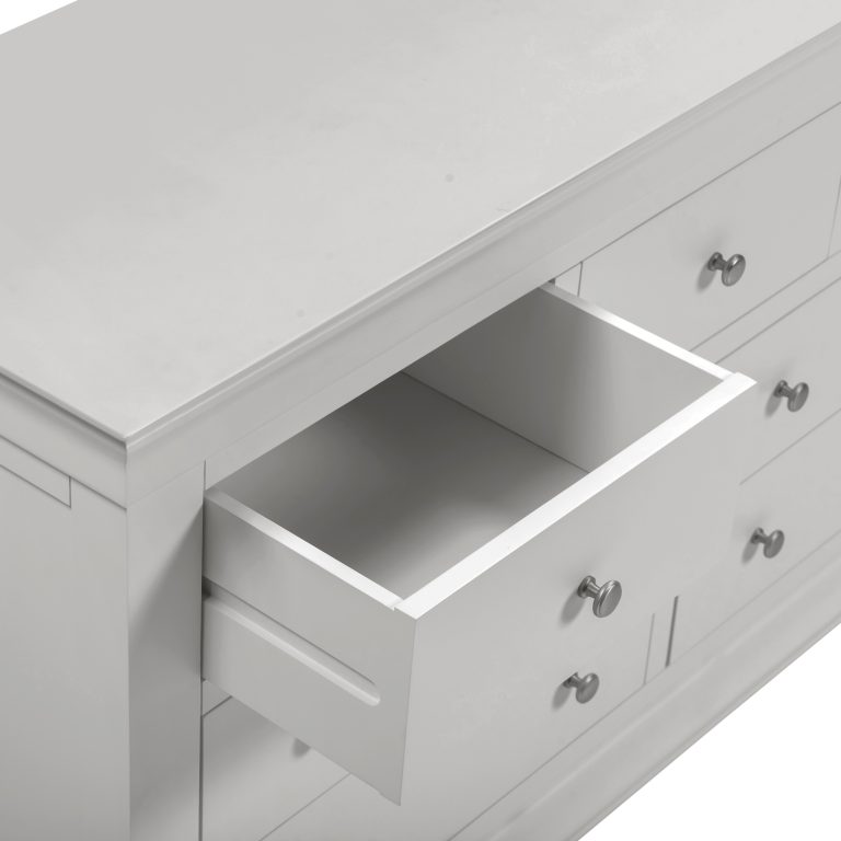 Bordeaux 3+2 Drawer Chest- Pebble Grey