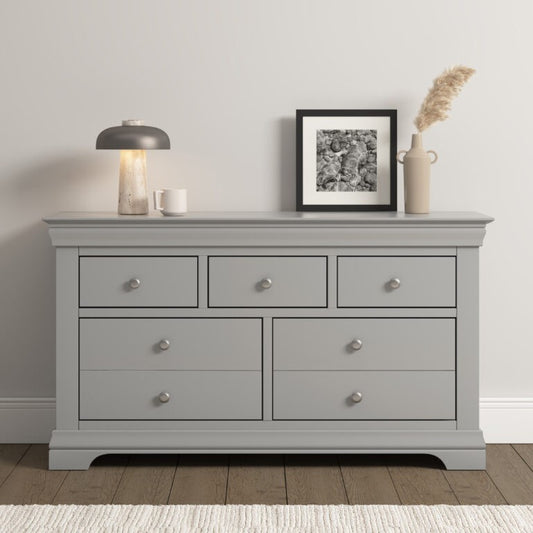 Bordeaux 3+2 Drawer Chest- Pebble Grey
